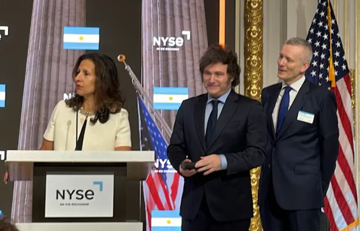 Milei toca la campana en Wall Street, visita a Elon Musk y diserta ante Naciones Unidas