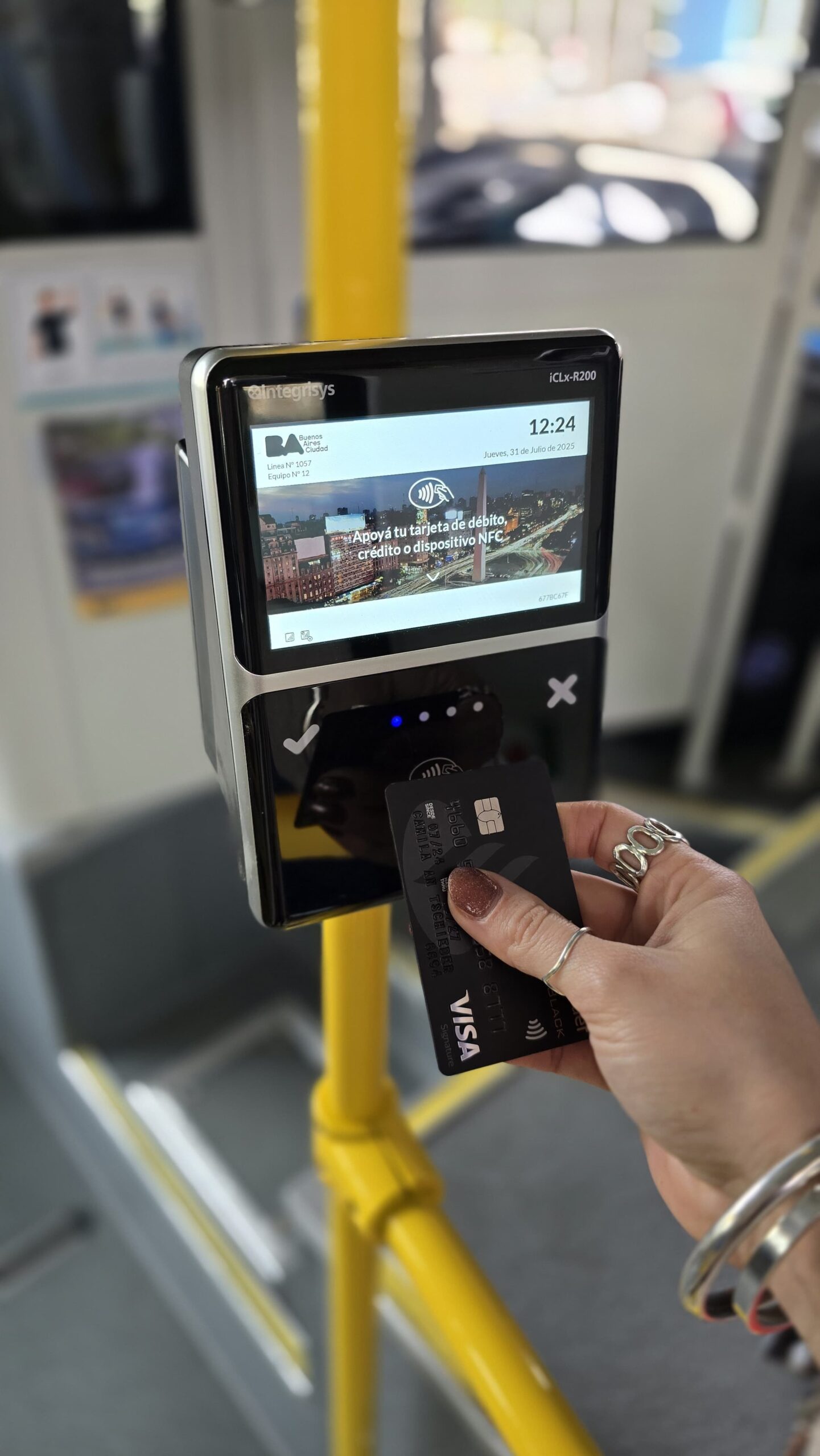 Los buses eléctricos porteños con tecnología OpenPass