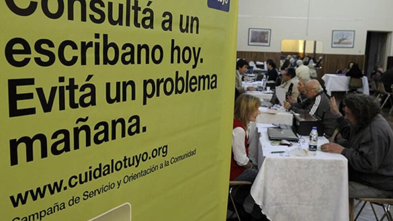 Asesoramiento gratuito del Colegio de Escribanos